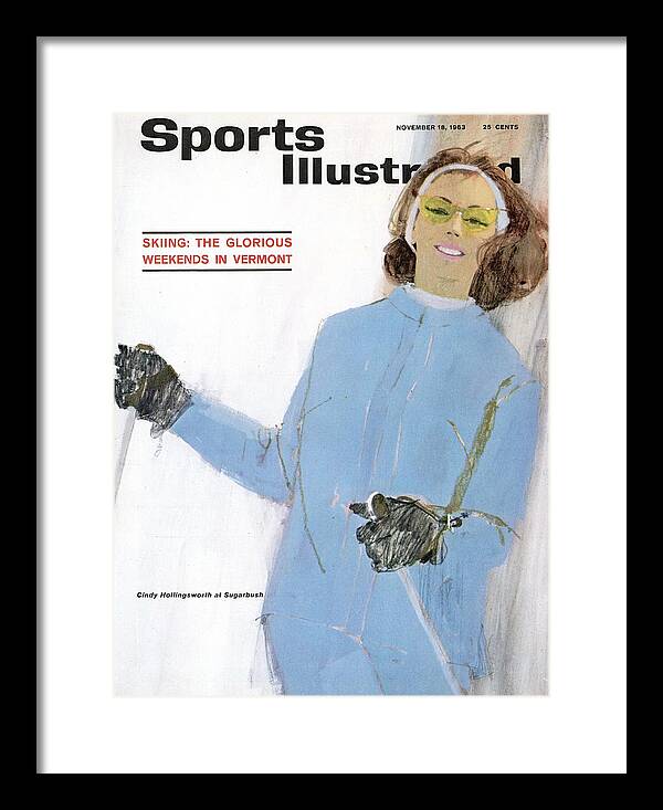 Magazine Cover Framed Print featuring the photograph Cindy Hollingsworth, Skiing Sports Illustrated Cover by Sports Illustrated