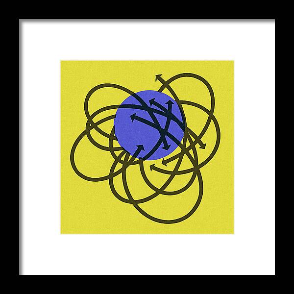 Arrow Framed Print featuring the drawing Circling Ball by CSA Images