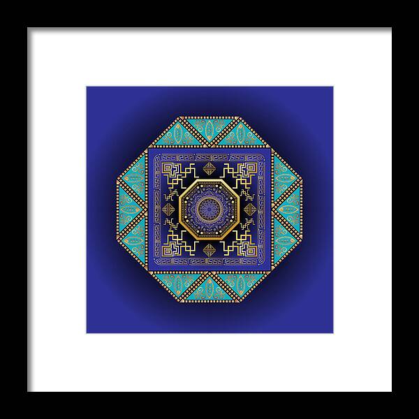 Mandala Framed Print featuring the digital art Circumplexical No 3555 by Alan Bennington