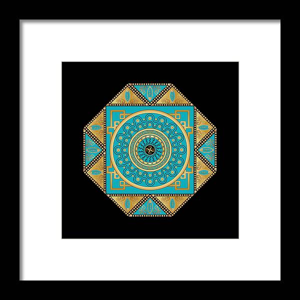 Mandala Framed Print featuring the digital art Circumplexical No 3557 by Alan Bennington