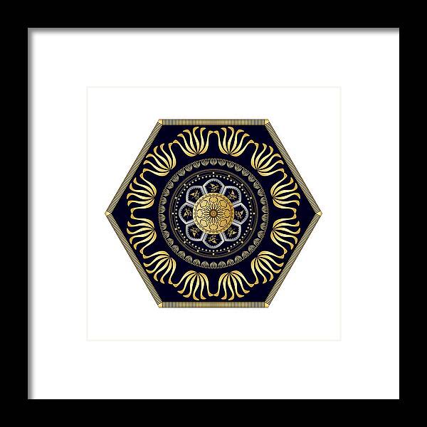 Mandala Framed Print featuring the digital art Circumplexical No 3608 by Alan Bennington