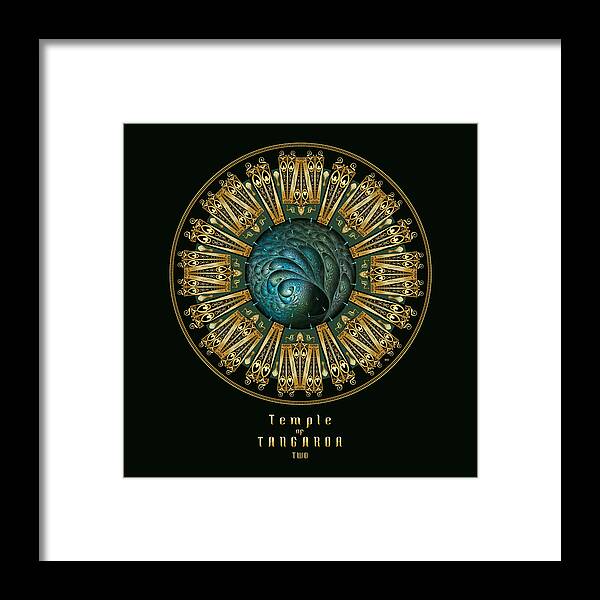 Mandala Framed Print featuring the digital art Circumplexical No 3726 by Alan Bennington