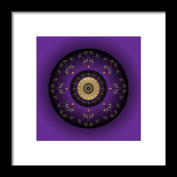 Mandala Framed Print featuring the digital art Circumplexical No 3817 by Alan Bennington