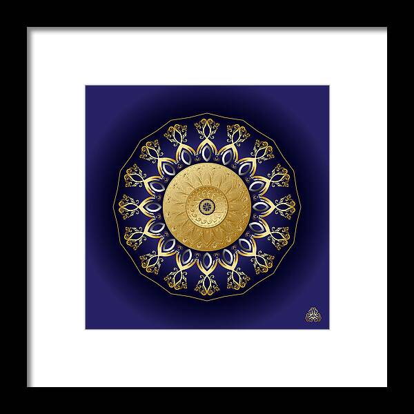 Mandala Framed Print featuring the digital art Circumplexical No 4024 by Alan Bennington