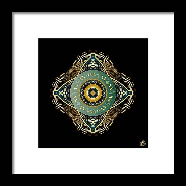 Mandala Framed Print featuring the digital art Circumplexical No 4068 by Alan Bennington