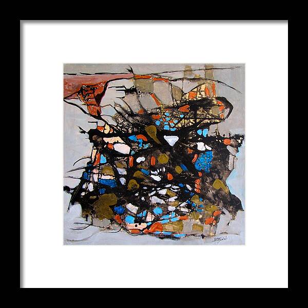 Abstract Framed Print featuring the painting City of Angels by Barbara O'Toole