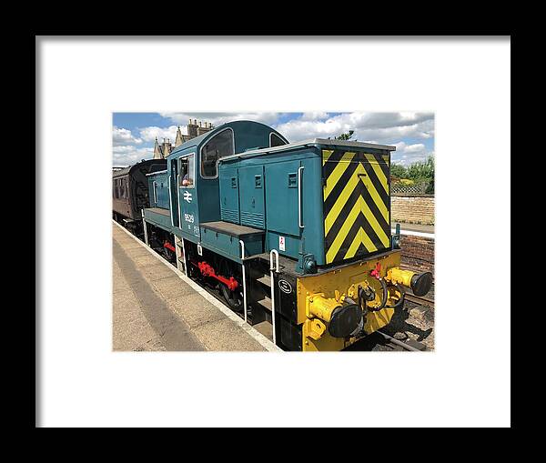 Br Framed Print featuring the photograph Class 14 Diesel D9529 Shunter Profile by Gordon James