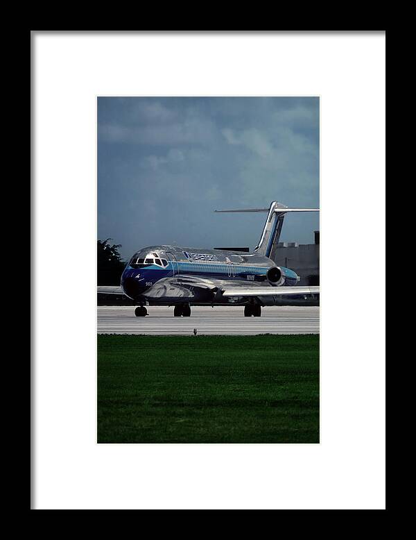 Eastern Airlines Framed Print featuring the photograph Classic Eastern Airlines DC-9 at Miami by Erik Simonsen