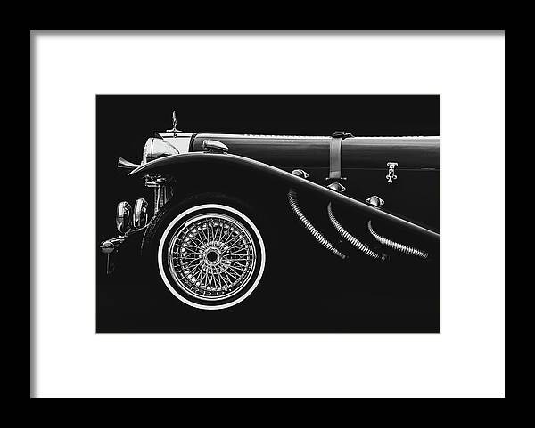 Car Framed Print featuring the photograph Classic Mercedes Benz SSK by Bob Orsillo