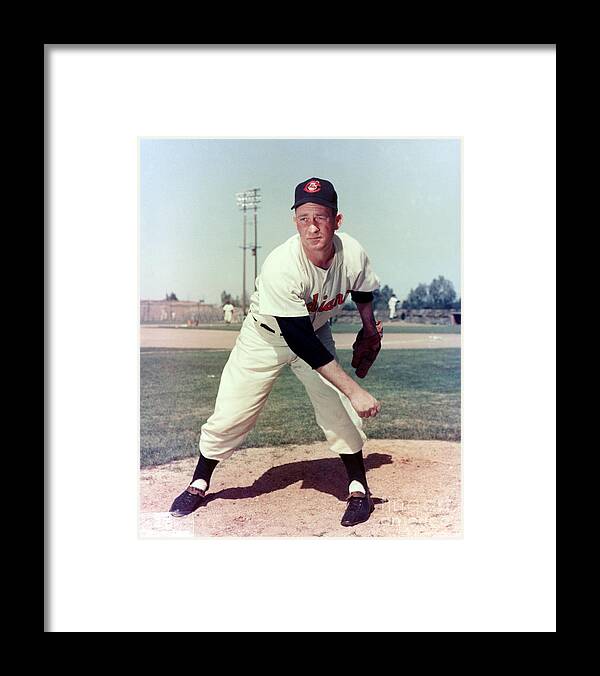 American League Baseball Framed Print featuring the photograph Cleveland Indians by Mlb Photos