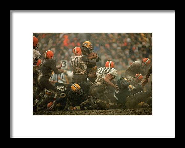 Usa Framed Print featuring the photograph Cleveland vs. Green Bay by Art Rickerby