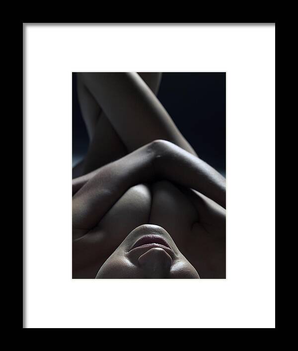 People Framed Print featuring the photograph Close Up Of A Beautiful Nude Woman by Win-initiative/neleman