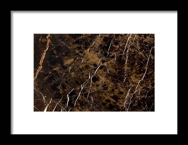 Abstractartistic Framed Print featuring the photograph Close Up Of Rock Concrete Abstract by Dmytro Synelnychenko