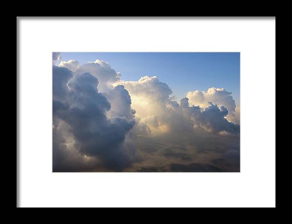 Cumulonimbus Framed Print featuring the photograph Cloud Bank by Skyhobo