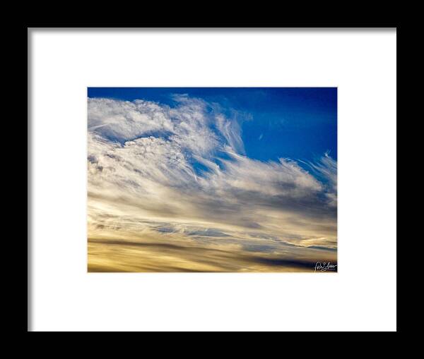 Clouds Framed Print featuring the photograph Cloud Swirl by Phil S Addis