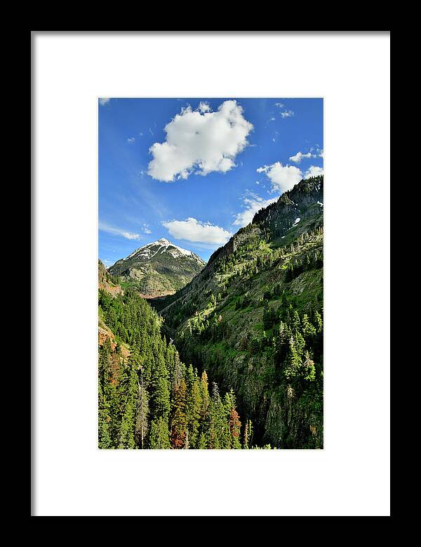 Ouray Framed Print featuring the photograph Clouds over Million Dollar Highway by Ray Mathis