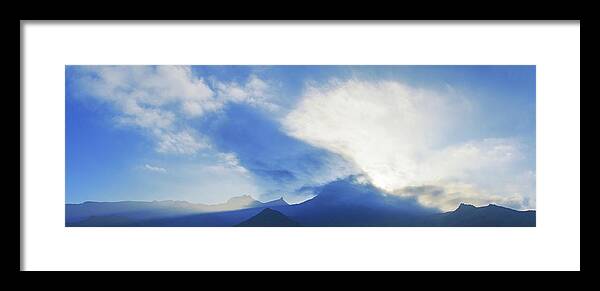 Tenerife Framed Print featuring the photograph Cloudy sunrise on Tenerife by Sun Travels