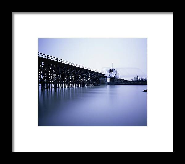 Outdoors Framed Print featuring the photograph Cnr Swing Bridge by Image © Glen Pennykid