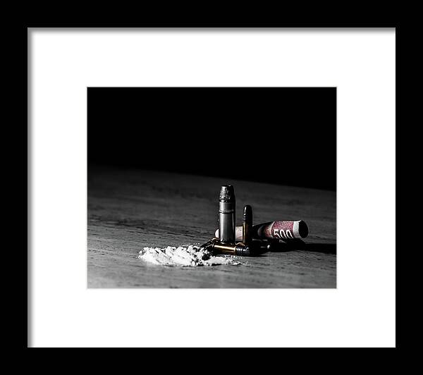 Cocain Blues Framed Print by Cesar Rodriguez - Pixels