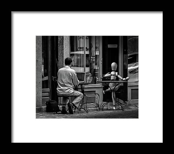 Coffee Framed Print featuring the photograph Coffee Break by Bob Orsillo