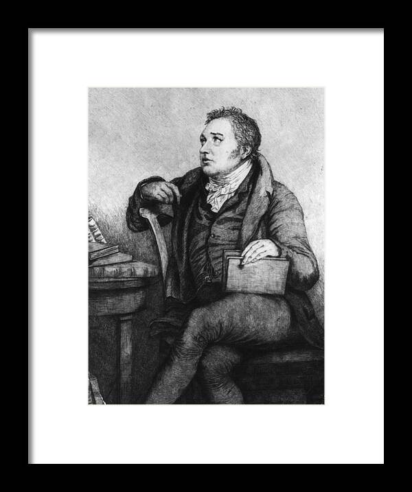 People Framed Print featuring the digital art Coleridge by Hulton Archive