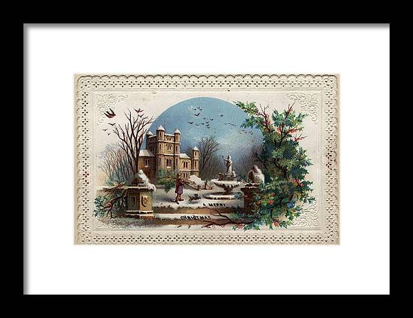 Holiday Framed Print featuring the photograph Collecting Holly by Hulton Archive