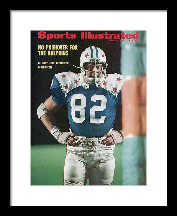 Magazine Cover Framed Print featuring the photograph College All-star John Matuszak, 1973 All-star Game Sports Illustrated Cover by Sports Illustrated