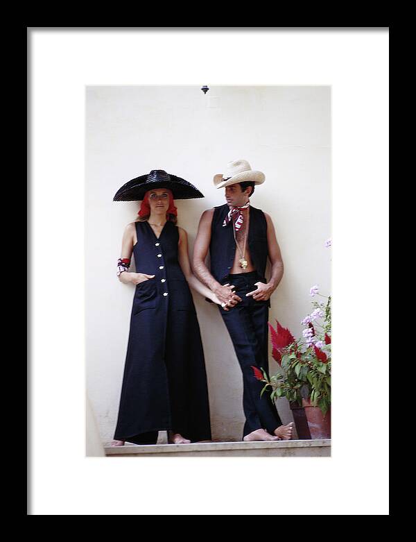 Alana Stewart Framed Print featuring the photograph Collins And Hamilton by Slim Aarons