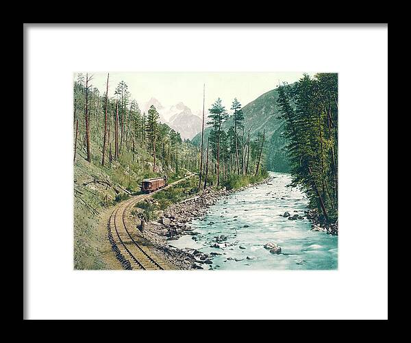Colorado Framed Print featuring the photograph Colorado Needle Mountains, Canon of the Rio Ias Animus by Detroit Photographic Company