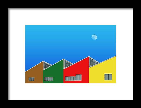Us Framed Print featuring the photograph Colorful Building by Danny Gao
