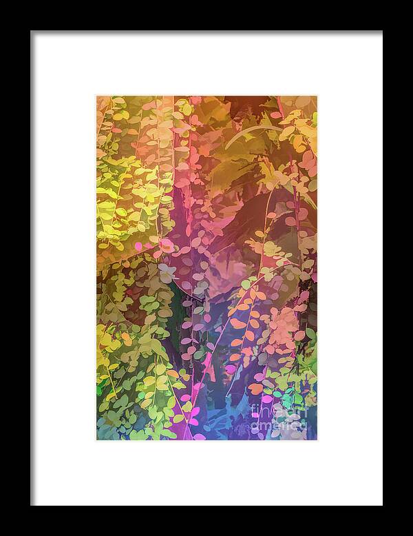 Abstract Framed Print featuring the photograph Colorful Leaves by Roslyn Wilkins