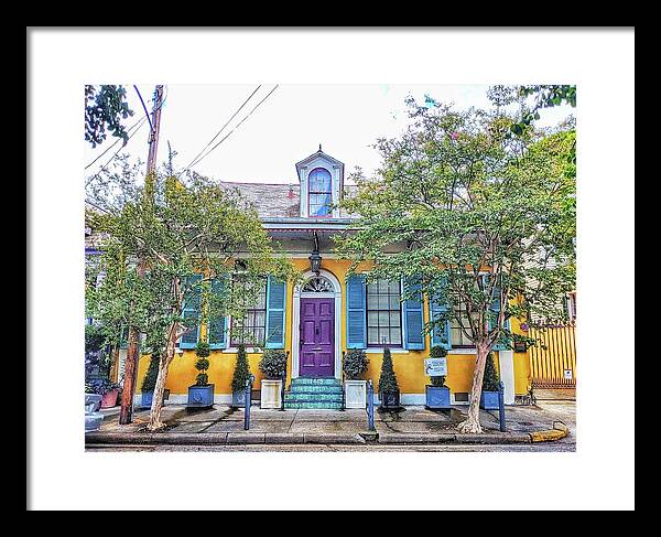 New Orleans Framed Print featuring the photograph Colorful NOLA by Portia Olaughlin