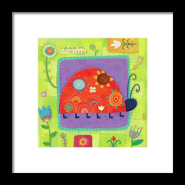 Colorful Whimsy 1 Framed Print featuring the digital art Colorful Whimsy 1 by Holli Conger