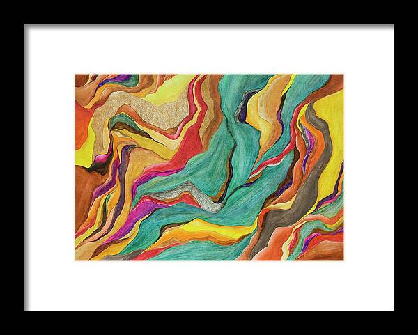 Art Framed Print featuring the digital art Colors Of Humanity Series by Marthadavies