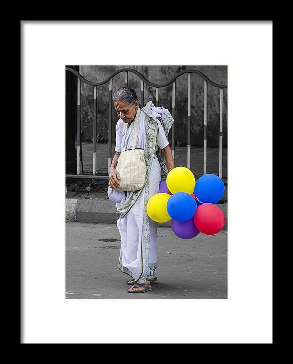 #portrait #portraiture #candid #candid_portrait #natural_light #daylight #alone #loneliness #memory #memories #natural_light_portrait #daylight_portrait Framed Print featuring the photograph Colors Of Memory by Avijit Sheel