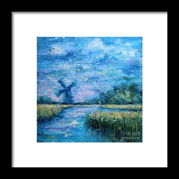 Wind Framed Print featuring the painting Colors of the Wind by Dan Campbell