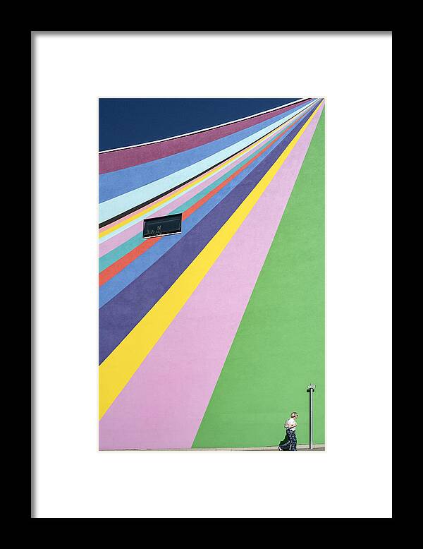 Architecture Framed Print featuring the photograph Colourways #10 by Linda Wride