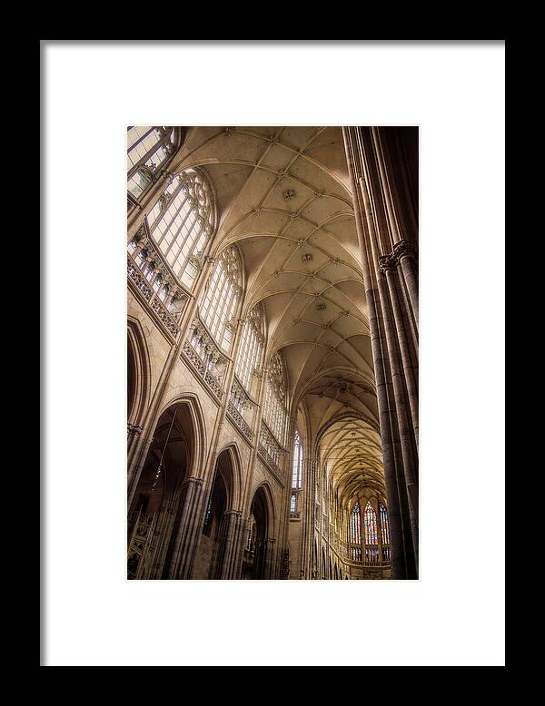 Columns Framed Print featuring the photograph Columns at St. Vitus Cathedral by Owen Weber