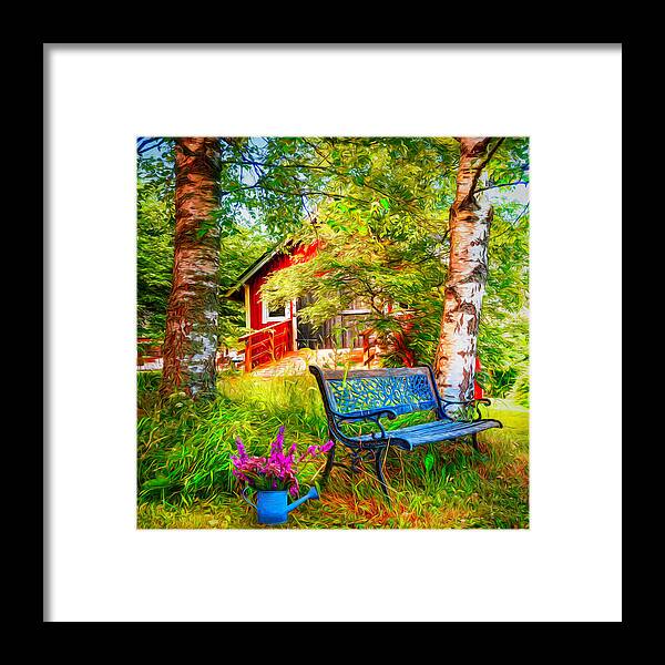 Barn Framed Print featuring the photograph Come Back Home Painting by Debra and Dave Vanderlaan