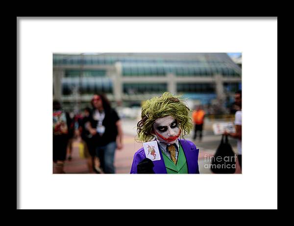 California Framed Print featuring the photograph Comic Con Fans Attend The Annual by Sandy Huffaker