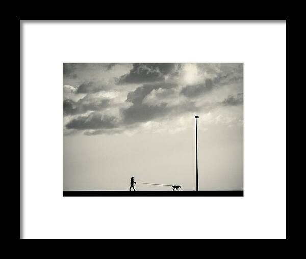 Dog Framed Print featuring the photograph Compelling Need by Marco Bianchetti