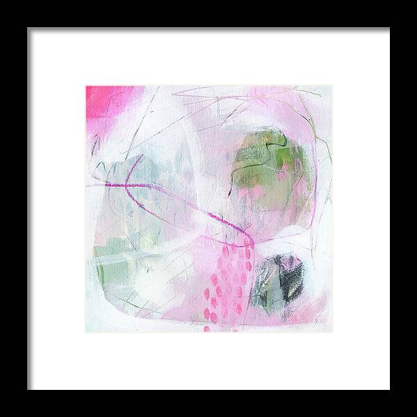 Pink Framed Print featuring the painting Confection by Tracy-Ann Marrison