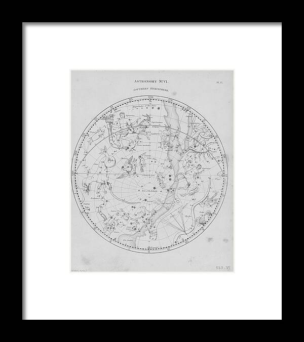 Southern Hemisphere Framed Print featuring the photograph Constellations Of Southern Hemisphere by Archive Photos