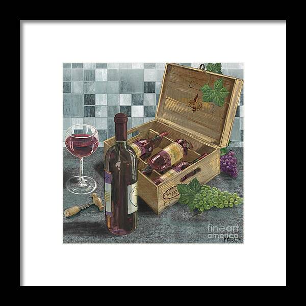 Watercolor Framed Print featuring the painting Contempo Winery II by Paul Brent