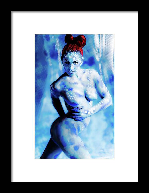 Bodypaint Framed Print featuring the painting Contortionist 5 by Matt Deifer