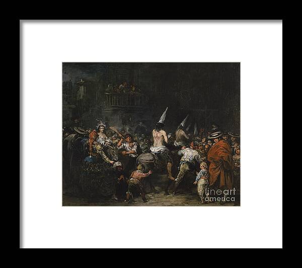 Defamation Framed Print featuring the drawing Convicted By The Inquisition, Second by Heritage Images