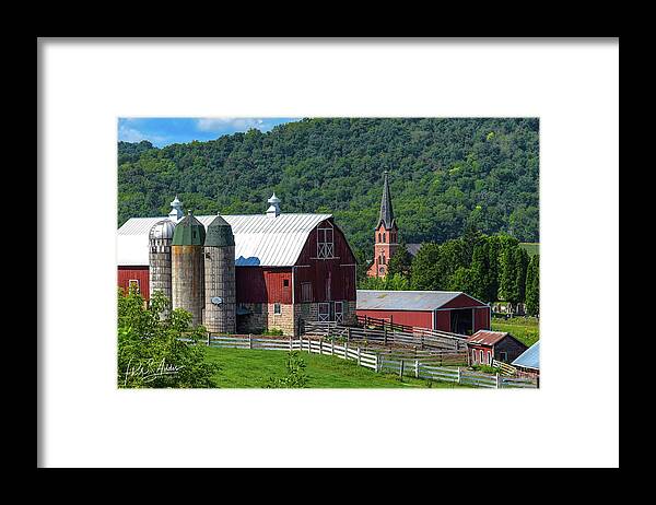 Church Framed Print featuring the photograph Coon Valley by Phil S Addis
