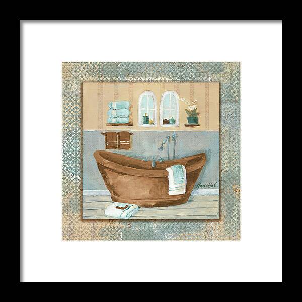 Copper Tub Variation Framed Print featuring the painting Copper Tub Variation by Marietta Cohen Art And Design