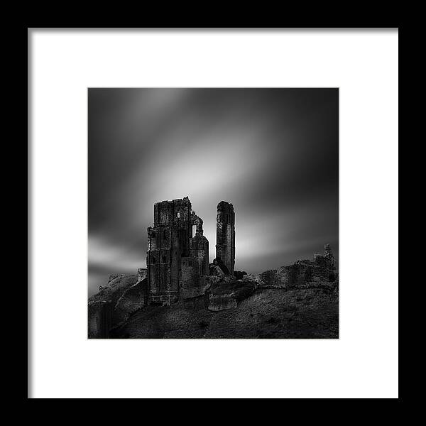 Fine Framed Print featuring the photograph Corfe Castle II by George Digalakis