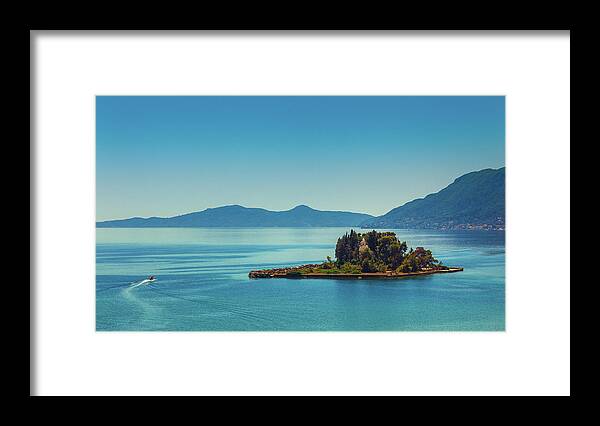 Water's Edge Framed Print featuring the photograph Corfu Island Scenics by Thepalmer